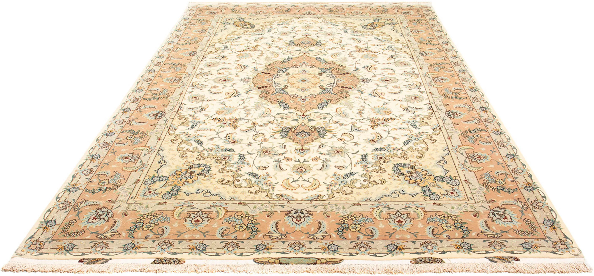 morgenland Orientteppich »Perser - Täbriz - Royal - 297 x 204 cm - beige«, günstig online kaufen