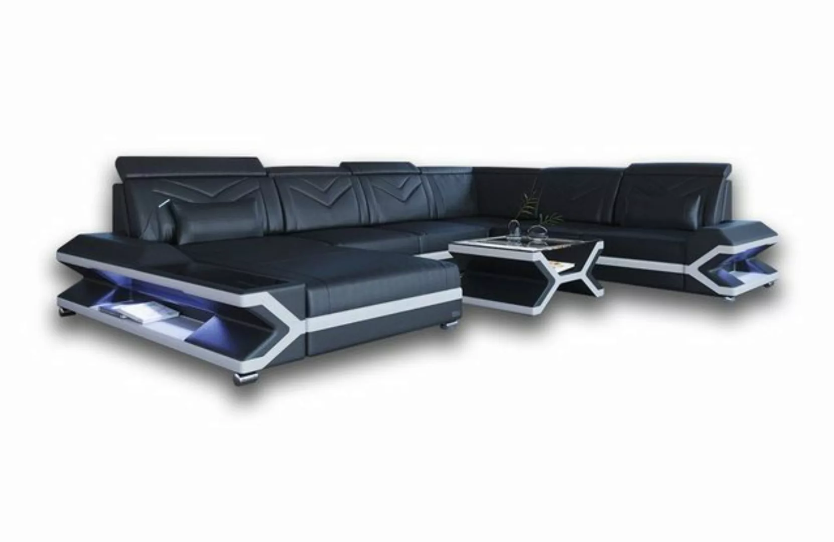 Sofa Dreams Wohnlandschaft Stoff Couch Polstersofa Napoli XXL U Form Stoffs günstig online kaufen