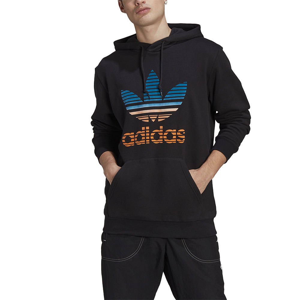 Adidas Originals Graphics Trefoil Ombre Kapuzenpullover M Black günstig online kaufen