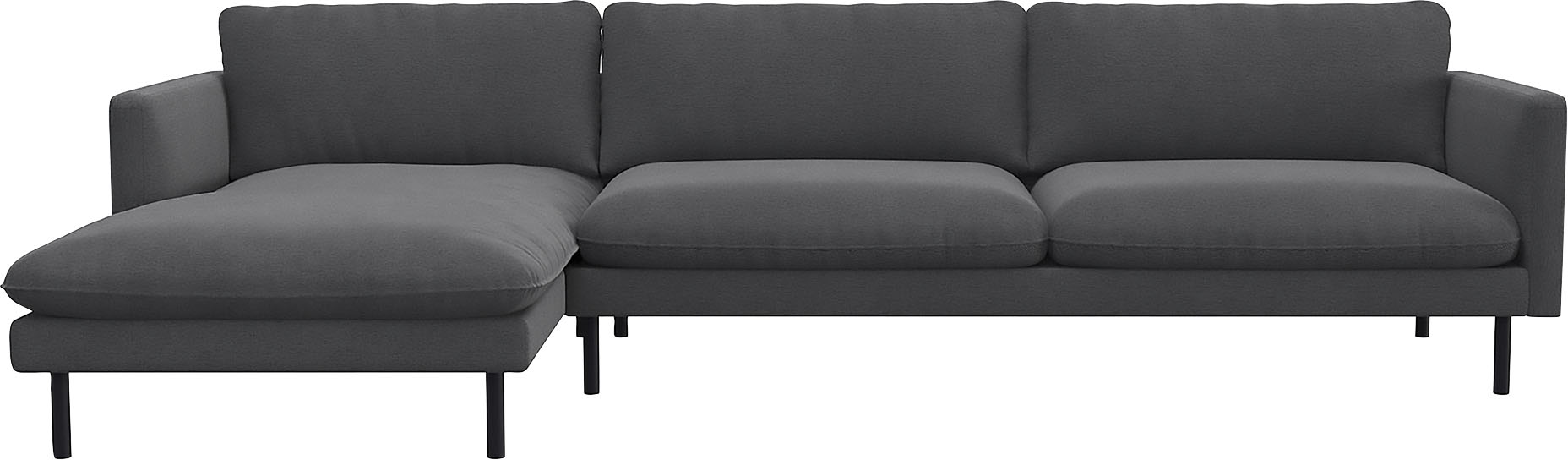 FLEXLUX Ecksofa "Bolzano, elegant und bequem, L-Form", Sitzaufbau mit Kalts günstig online kaufen