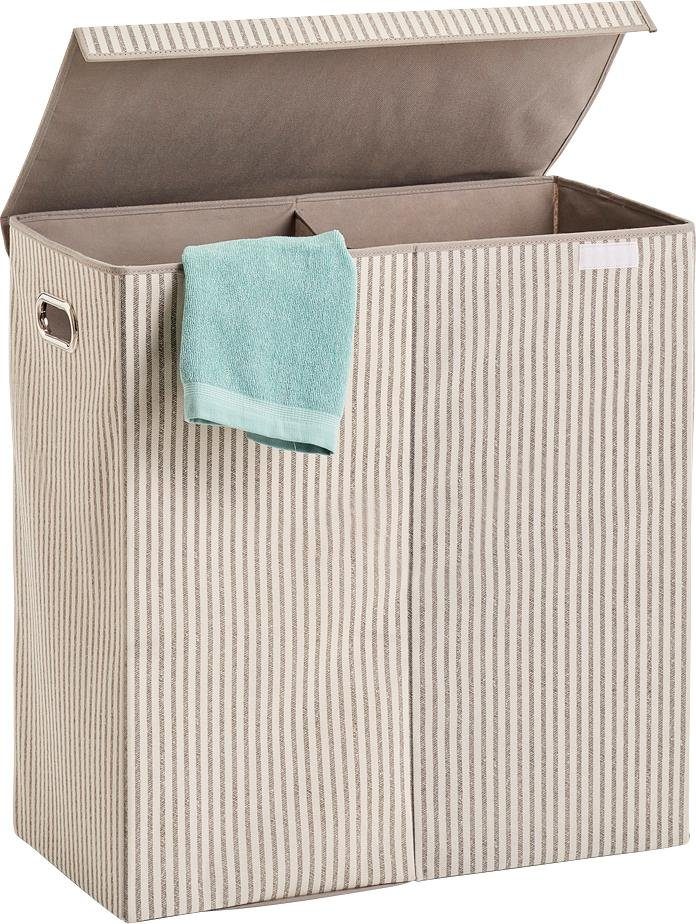 Zeller Present Wäschesortierer Stripes, 2-fach, Vlies, günstig online kaufen