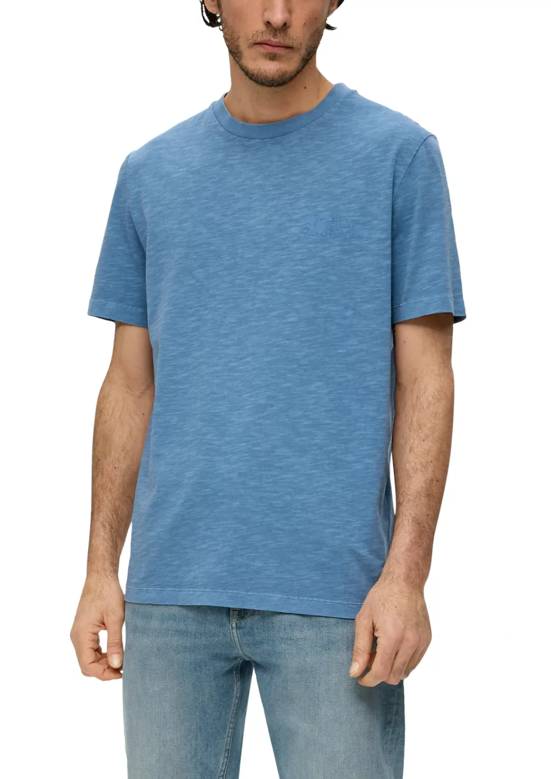 s.Oliver T-Shirt, in melierter Optik günstig online kaufen