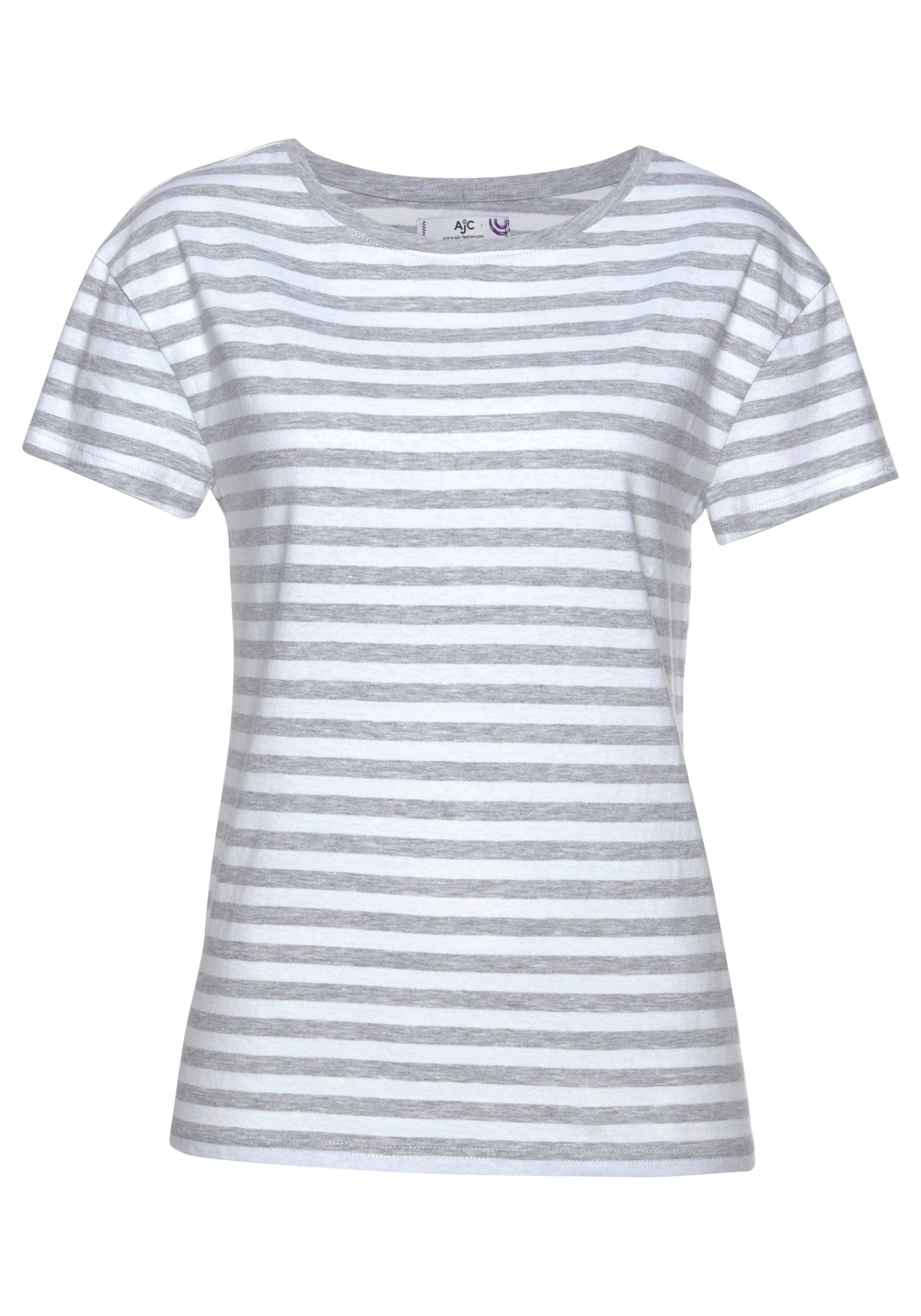 AJC T-Shirt im lässigen Streifen-Design günstig online kaufen