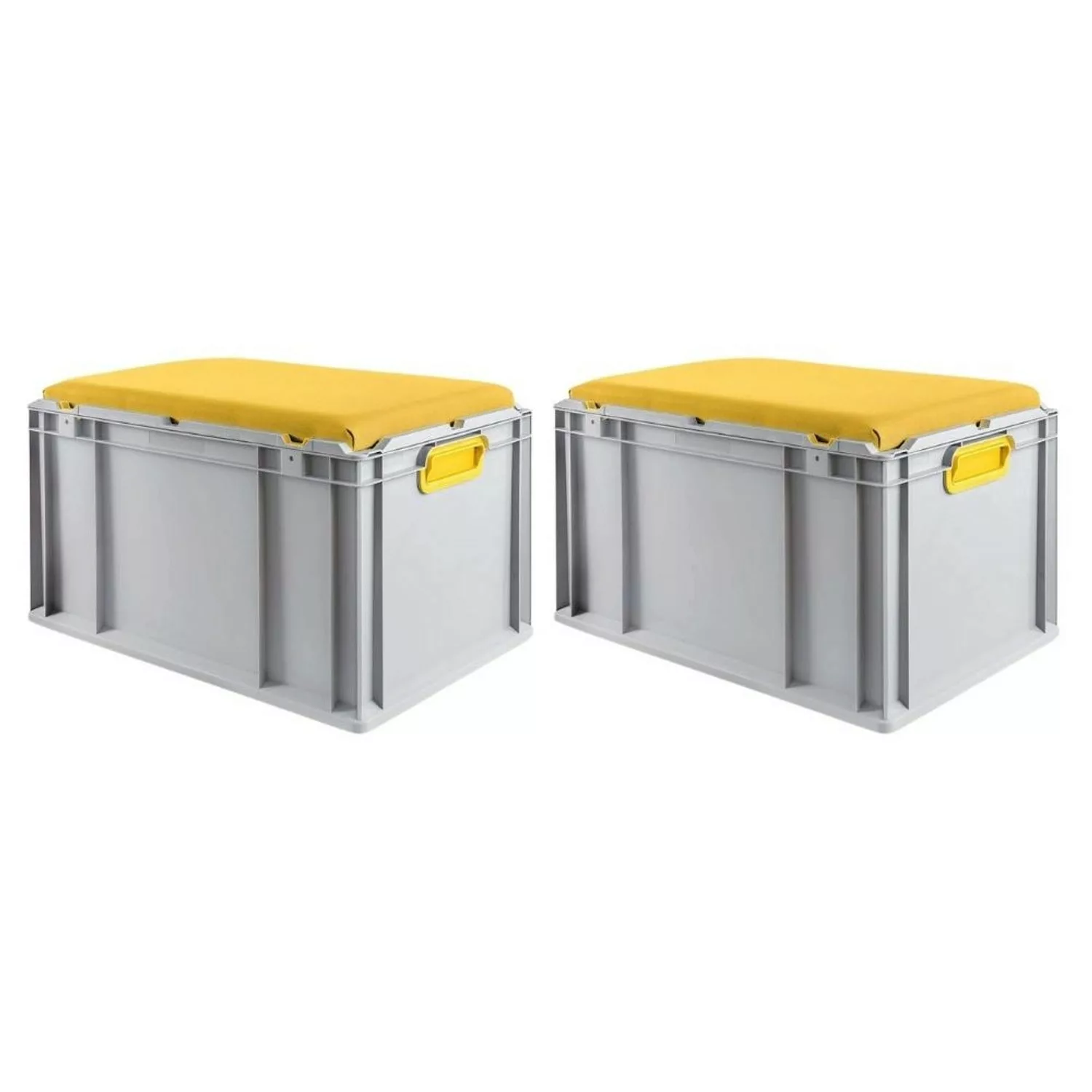 PROREGAL SparSet 2x Eurobox NextGen Seat Box Gelb HxBxT 365 x 40 x 60 cm 65 günstig online kaufen