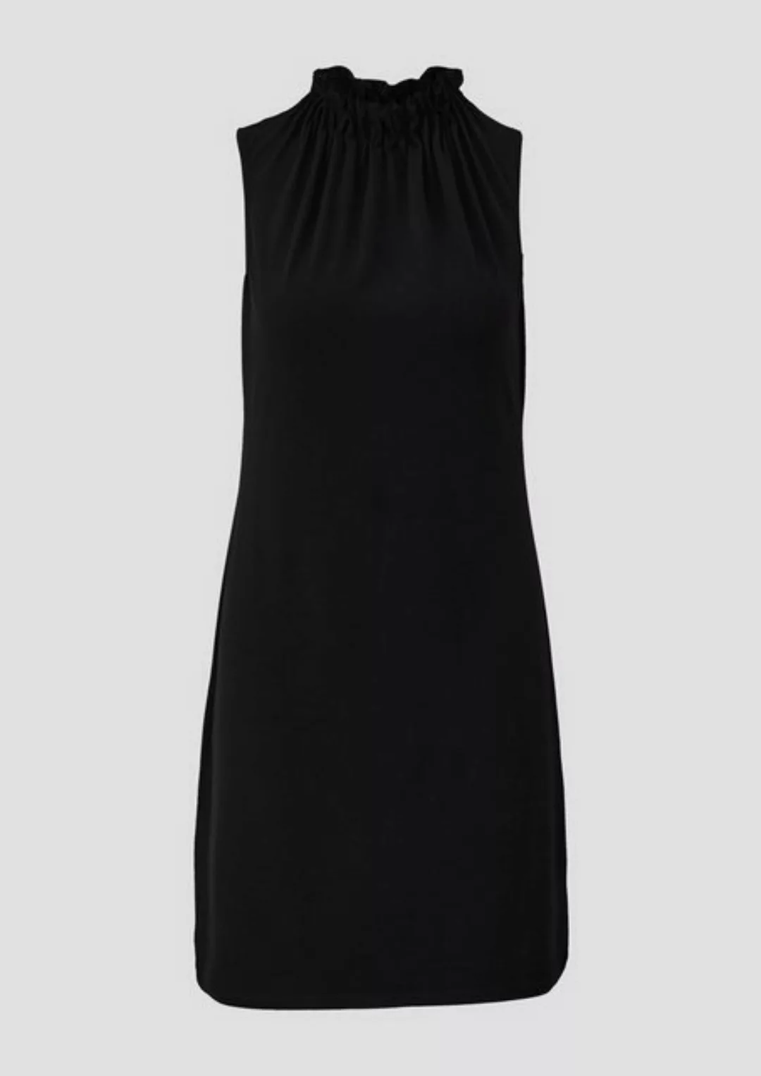 s.Oliver BLACK LABEL Minikleid Jerseykleid mit Faltenausschnitt günstig online kaufen