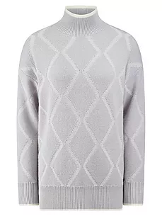 Long-Strickpullover BASLER grau günstig online kaufen