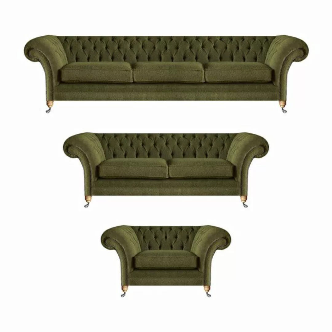 JVmoebel Chesterfield-Sofa Designer Sofagarnitur Luxus Modern Sofas Set Sit günstig online kaufen