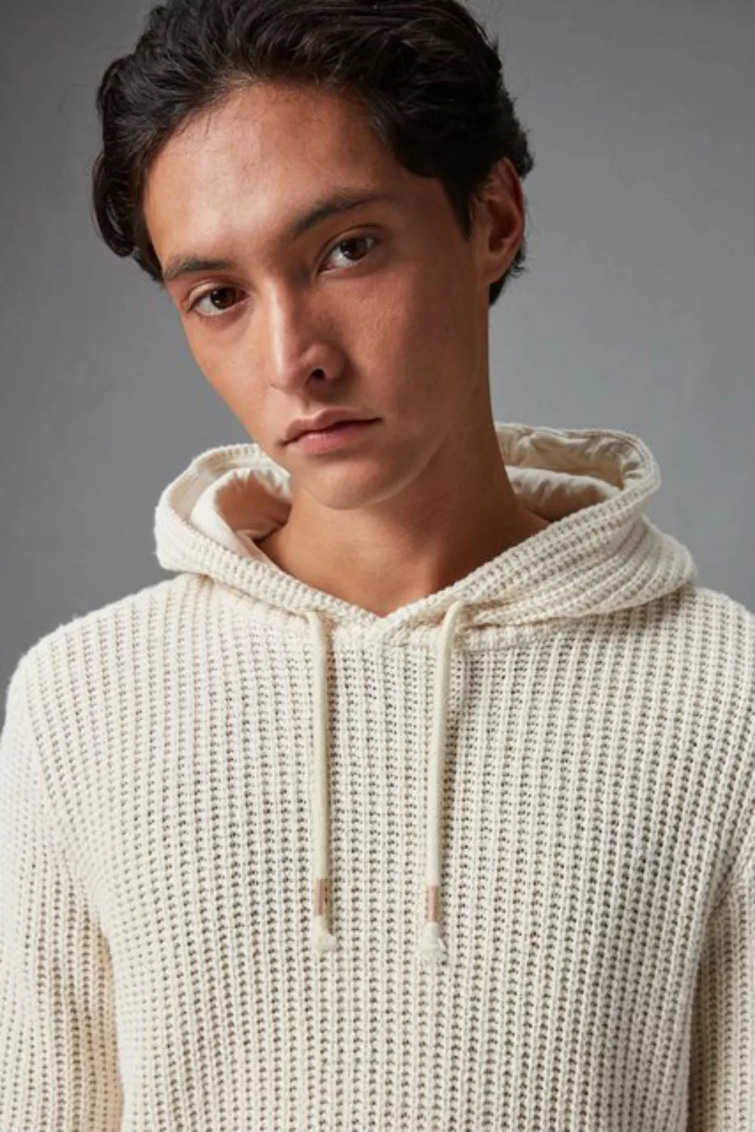 Next Kapuzensweatshirt Gestricktes Premium Hoodie mit Struktur (1-tlg) günstig online kaufen