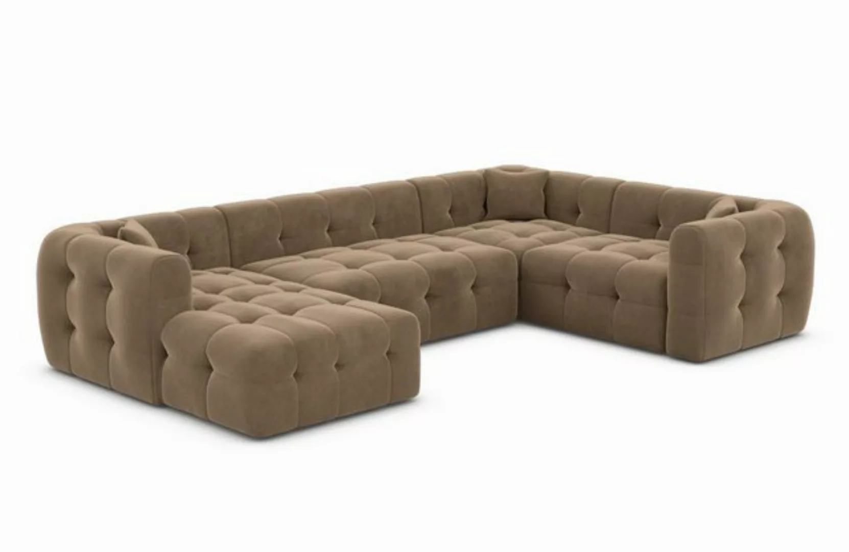 Sofa Dreams Wohnlandschaft Polster Sofa Lounge Wohnlandschaft Couch Stoff S günstig online kaufen