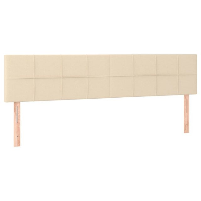 vidaXL Bett, Kopfteile 2 Stk. Creme 80x5x78/88 cm Stoff günstig online kaufen