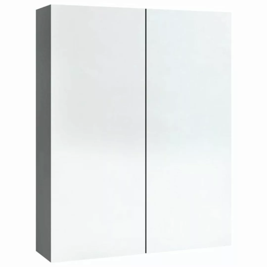 Bad-spiegelschrank 60x15x75 Cm Mdf Anthrazit günstig online kaufen