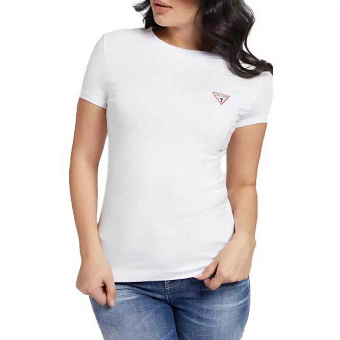 Guess Mini Triangle Kurzärmeliges T-shirt M True White A000 günstig online kaufen