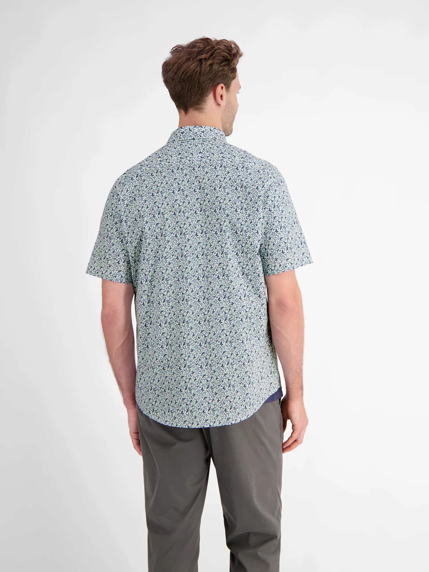 LERROS Kurzarmhemd "LERROS Kurzarmhemd für Herren mit floralem Print" günstig online kaufen