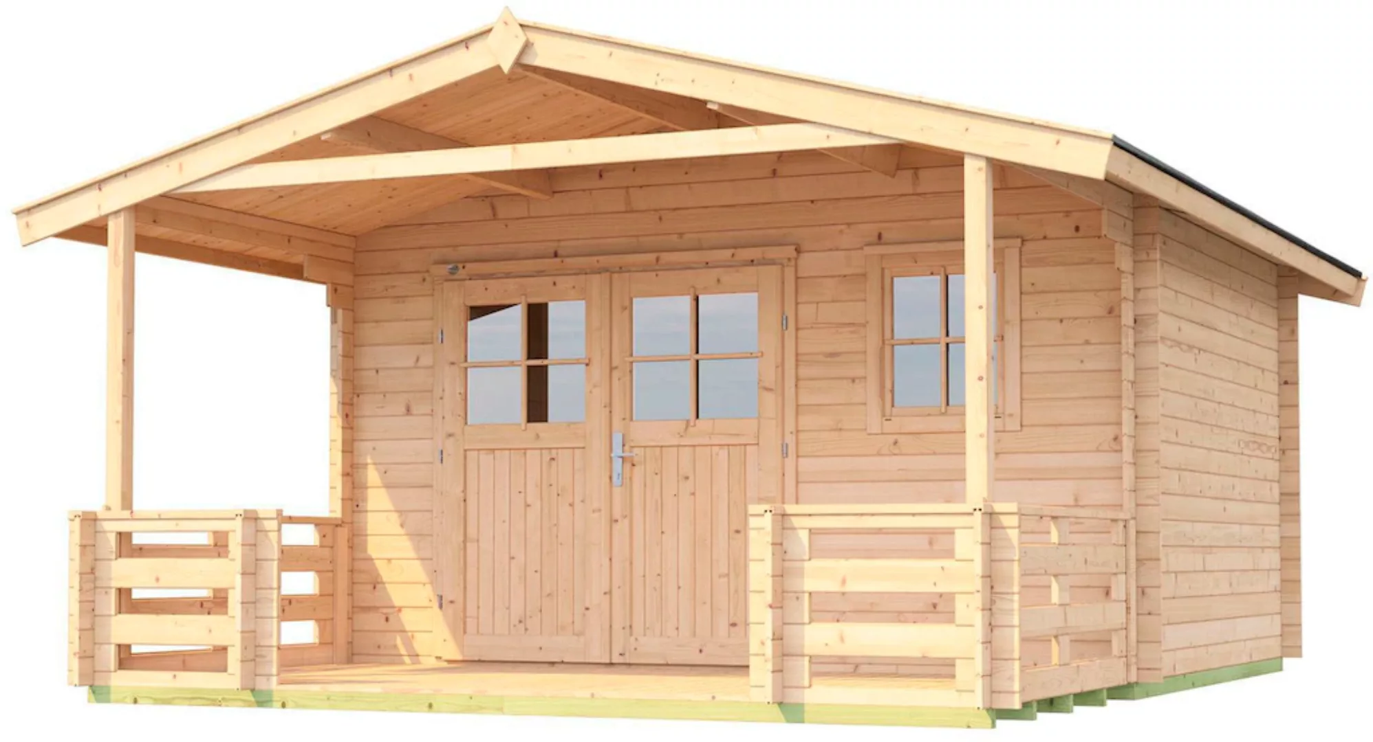 Weka Holz-Gartenhaus Satteldach Unbehandelt 460 cm günstig online kaufen