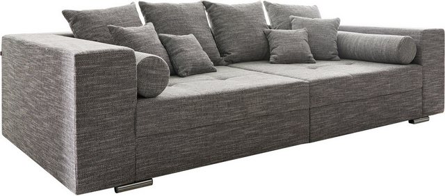 DELIFE Big-Sofa Marlen, Hellgrau 300x140 cm Big-Sofa günstig online kaufen