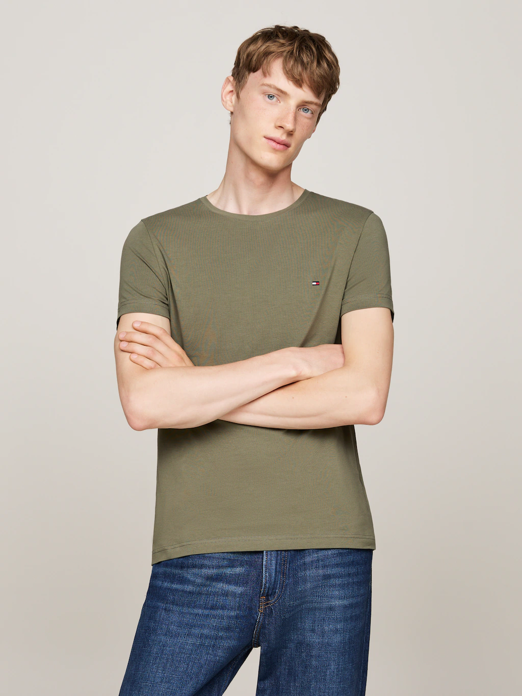 Tommy Hilfiger T-Shirt "STRETCH SLIM FIT TEE" günstig online kaufen