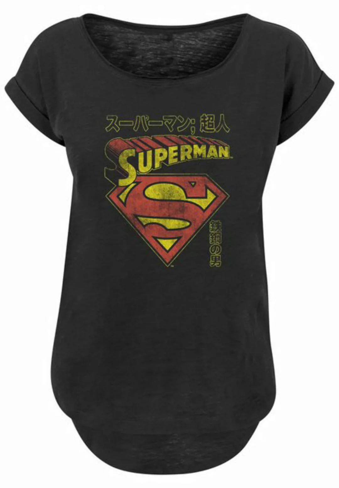 F4NT4STIC T-Shirt "Long Cut T-Shirt DC Comics Superman Shield", Damen,Premi günstig online kaufen