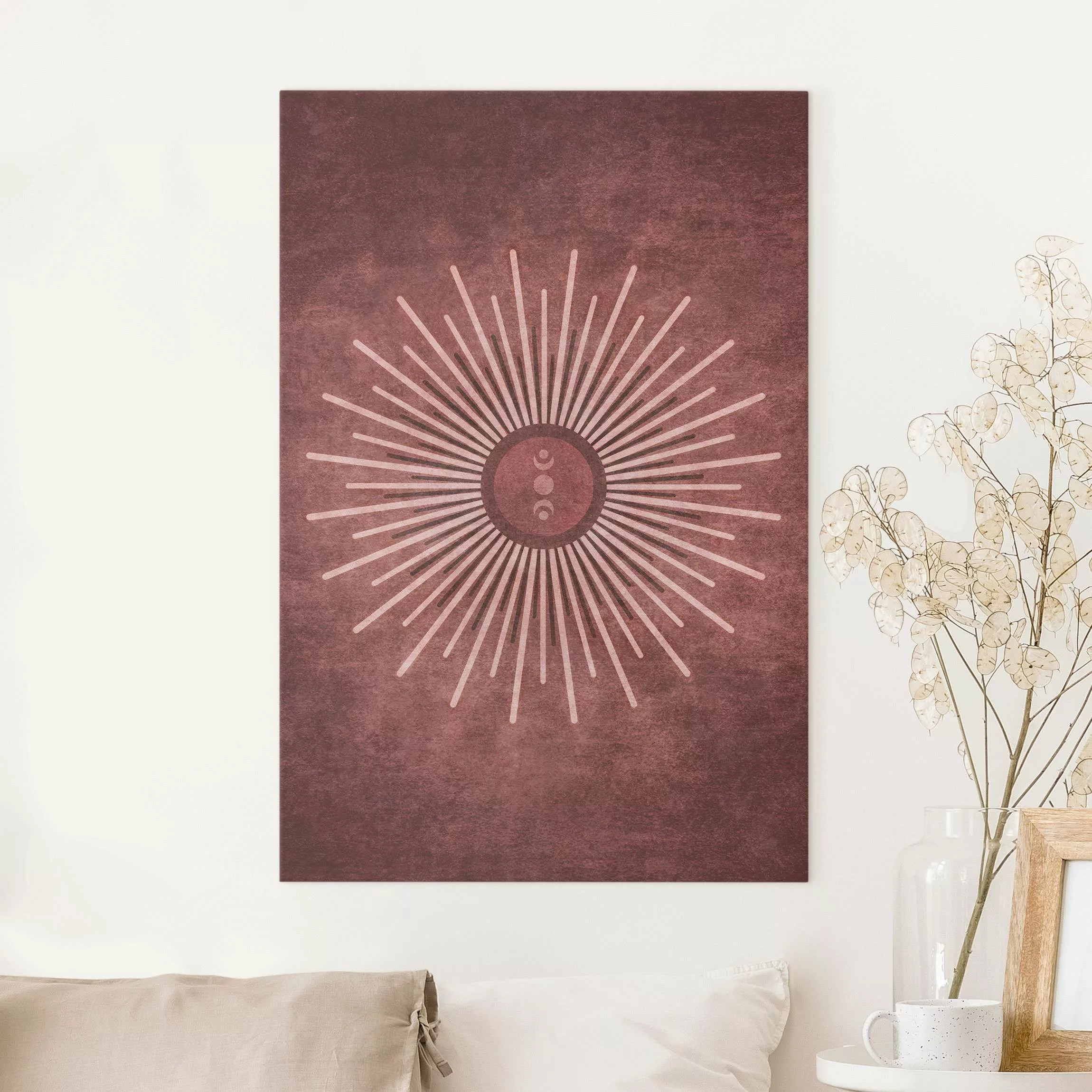 Leinwandbild Boho Sonne II günstig online kaufen