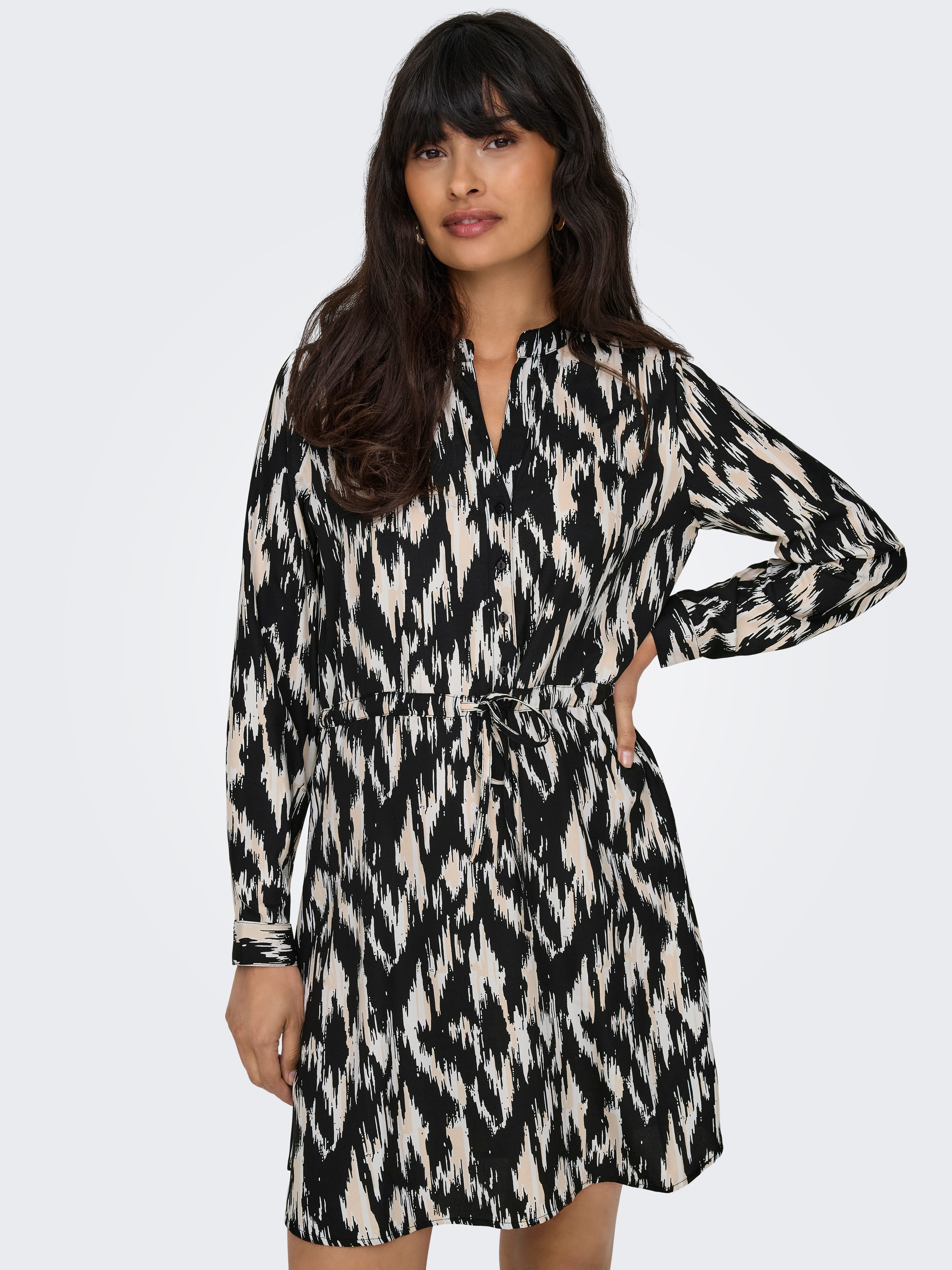 ONLY Druckkleid ONLCORY L/S V-NECK TUNIC günstig online kaufen