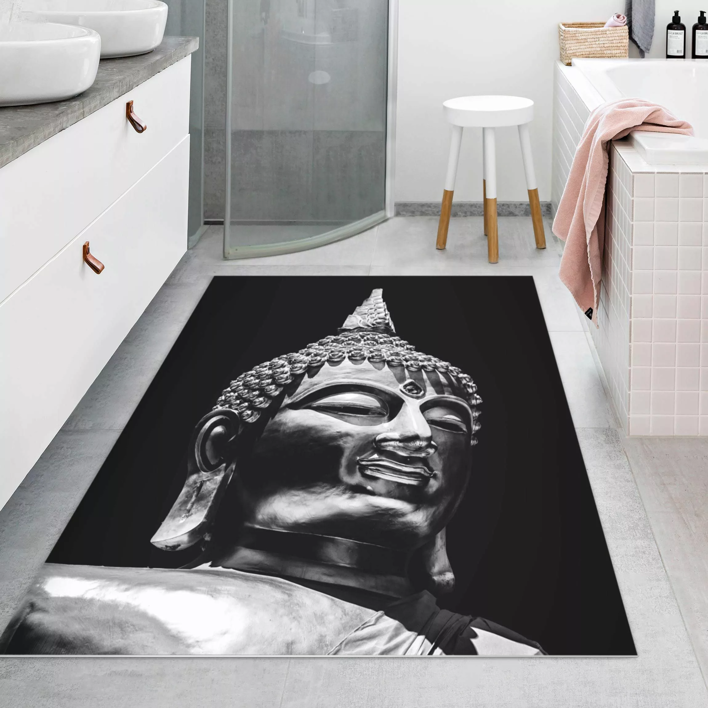 Vinyl-Teppich Buddha Statue Gesicht günstig online kaufen