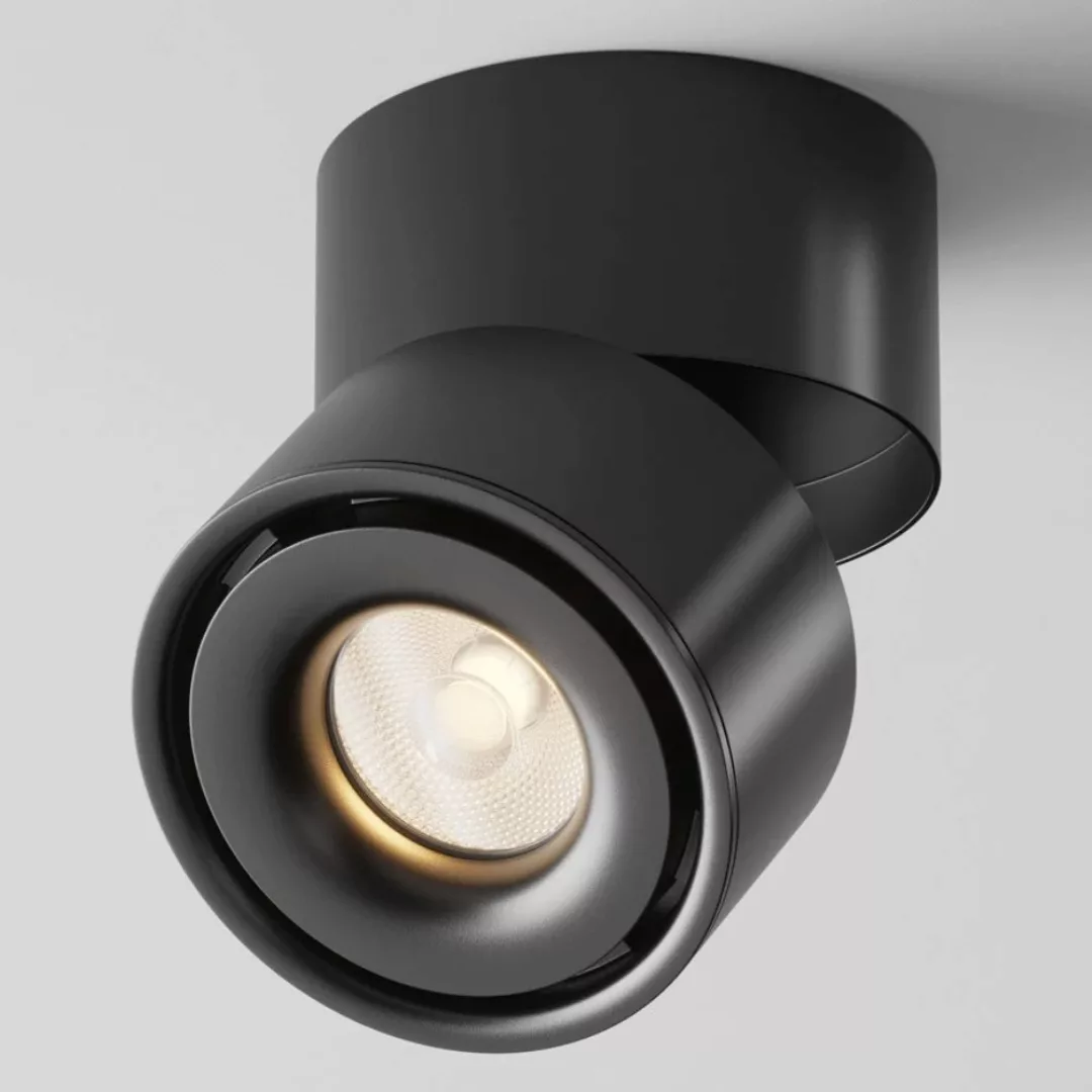 LED Deckenleuchte Yin in Schwarz 15W 700lm 3000K günstig online kaufen