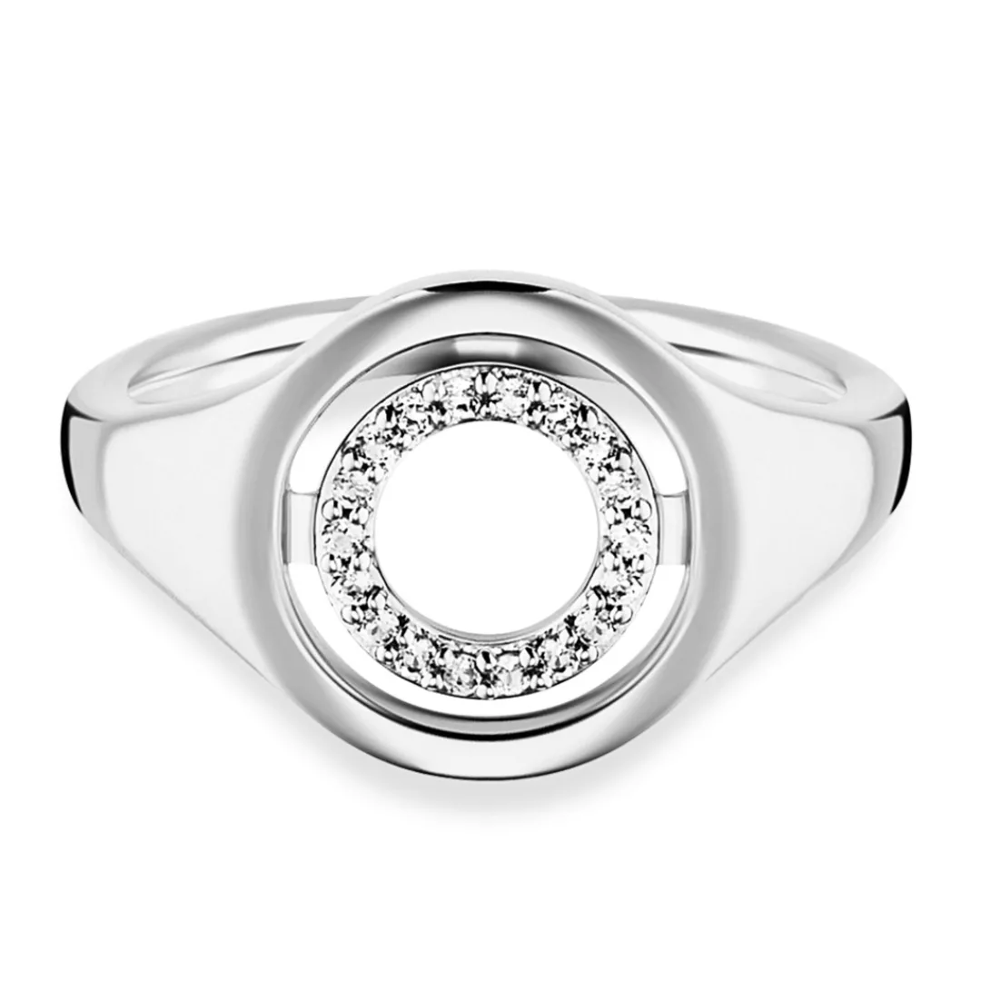 CAÏ Fingerring "925/- Sterling Silber rhodiniert Topas" günstig online kaufen