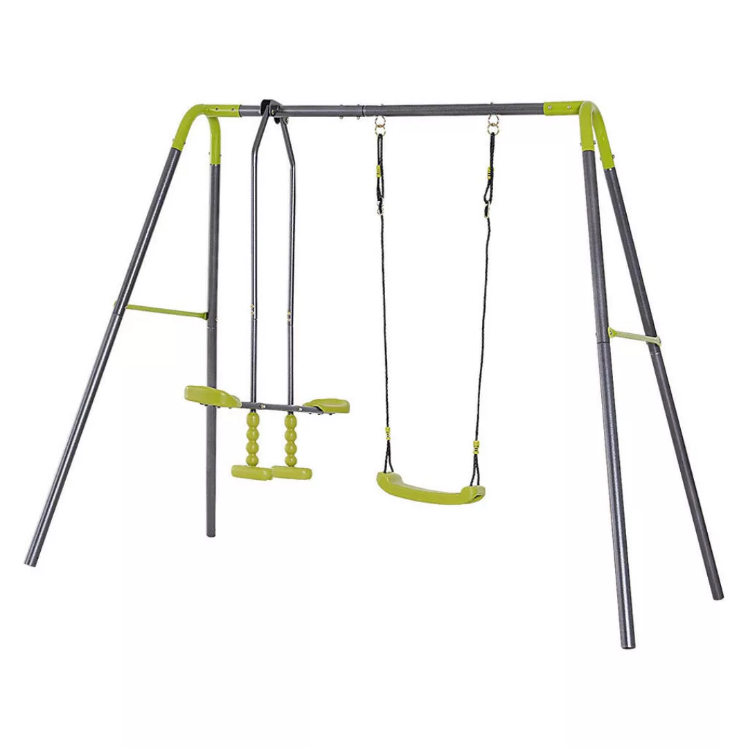 HOMCOM Kinder-Gartenschaukel schwarz B/H/L: ca. 138x180x245 cm günstig online kaufen