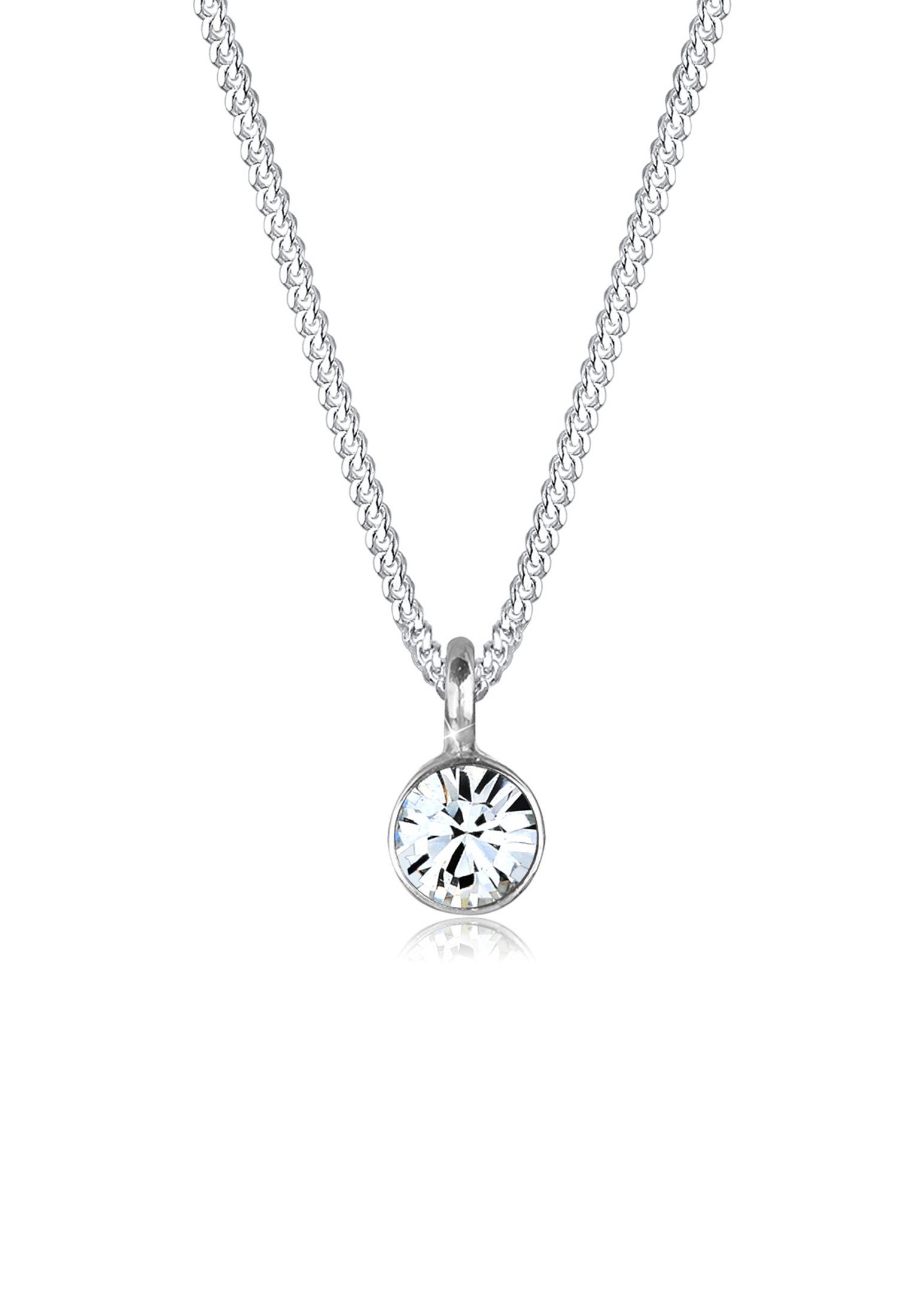 Elli Kette mit Anhänger Solitär Rund günstig online kaufen