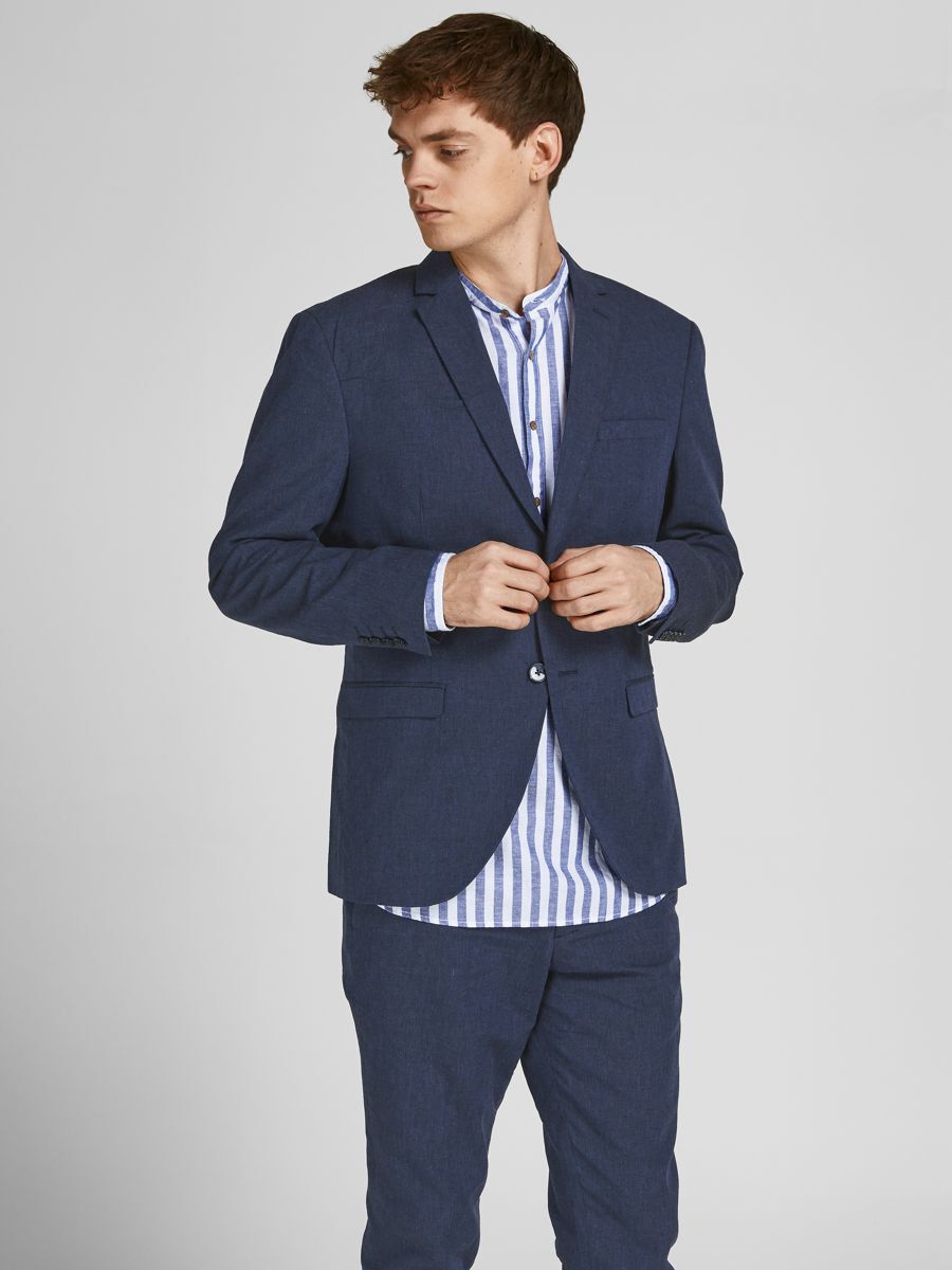 SLIM FIT LEINEN- BLAZER günstig online kaufen