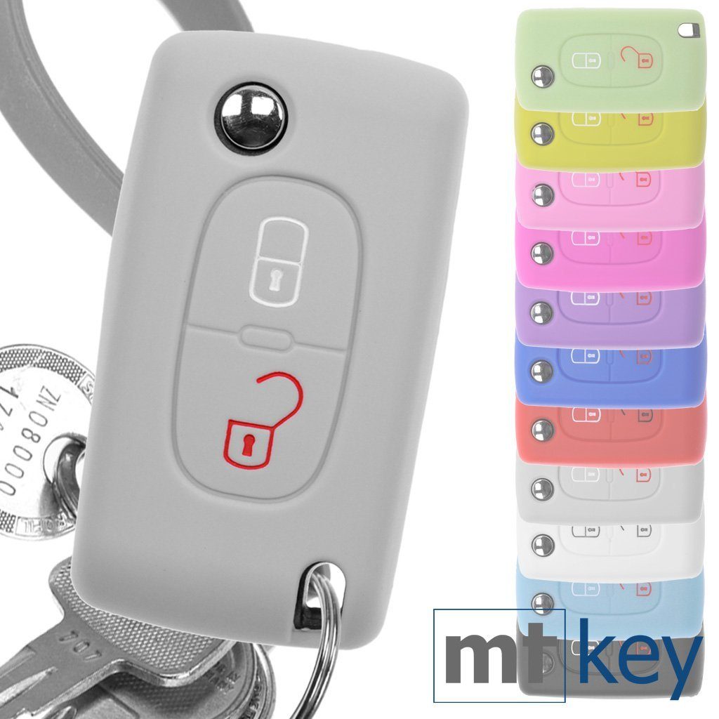 mt-key Schlüsseltasche Autoschlüssel Softcase Silikon Schutzhülle günstig online kaufen