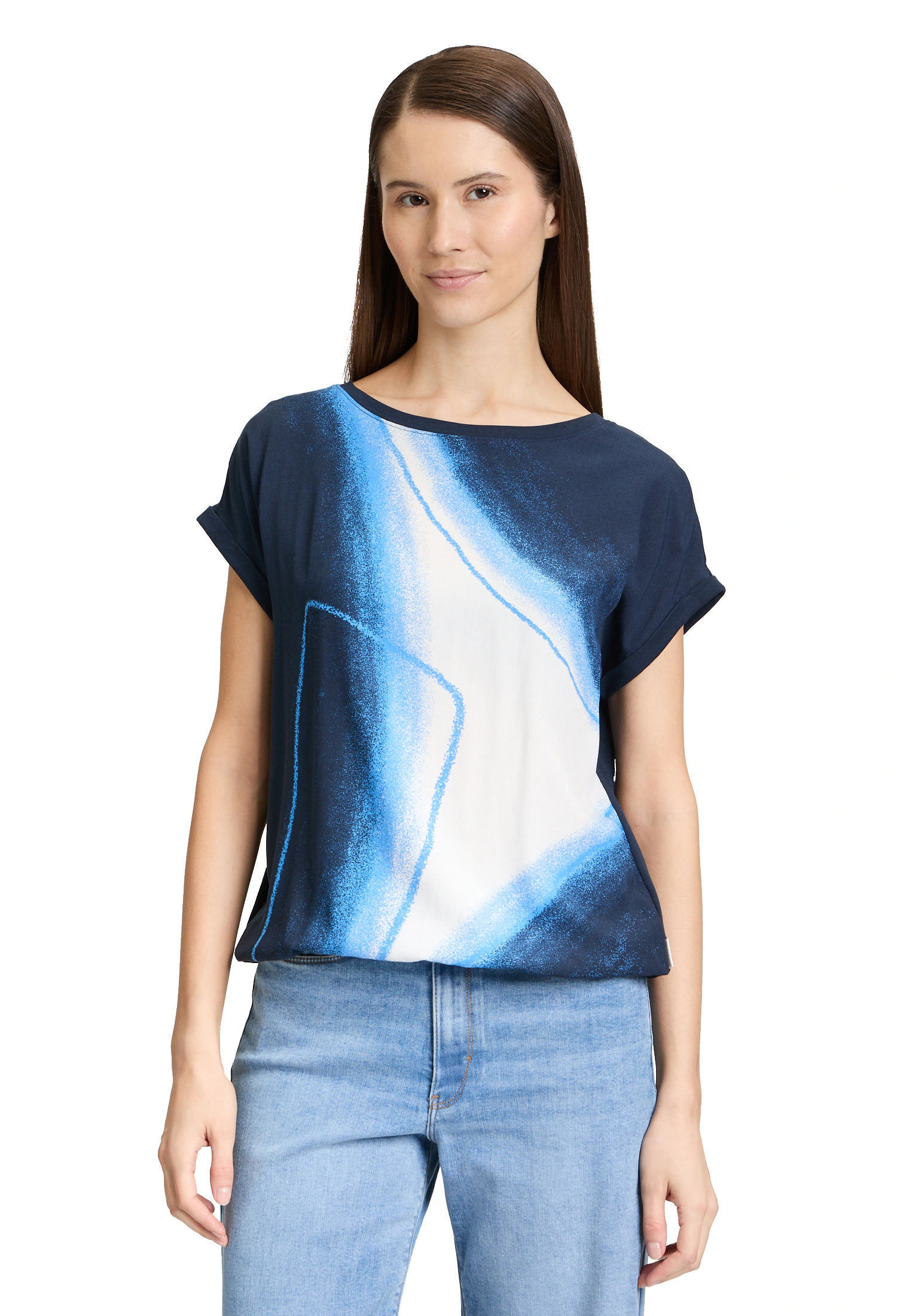 Betty&Co Kurzarmshirt "Betty & Co Damen Casual-Shirt mit Print", (1 tlg.), günstig online kaufen