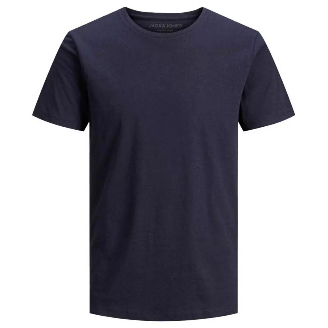 Jack & Jones Linen Basic Crew Neck Fit Regular Kurzärmeliges T-shirt S Navy günstig online kaufen