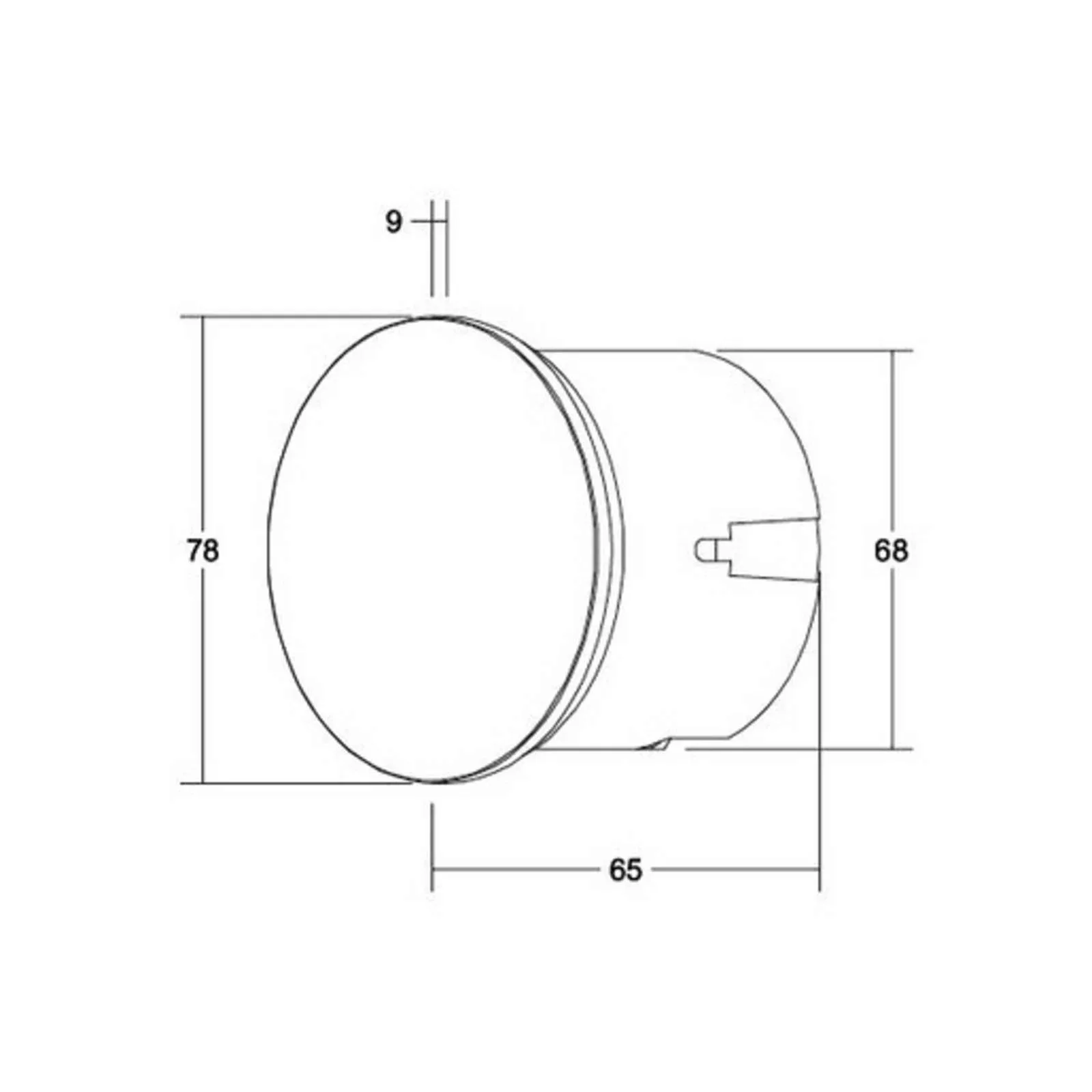 BRUMBERG Wall Kit68 Einbaulampe flach rund schwarz günstig online kaufen