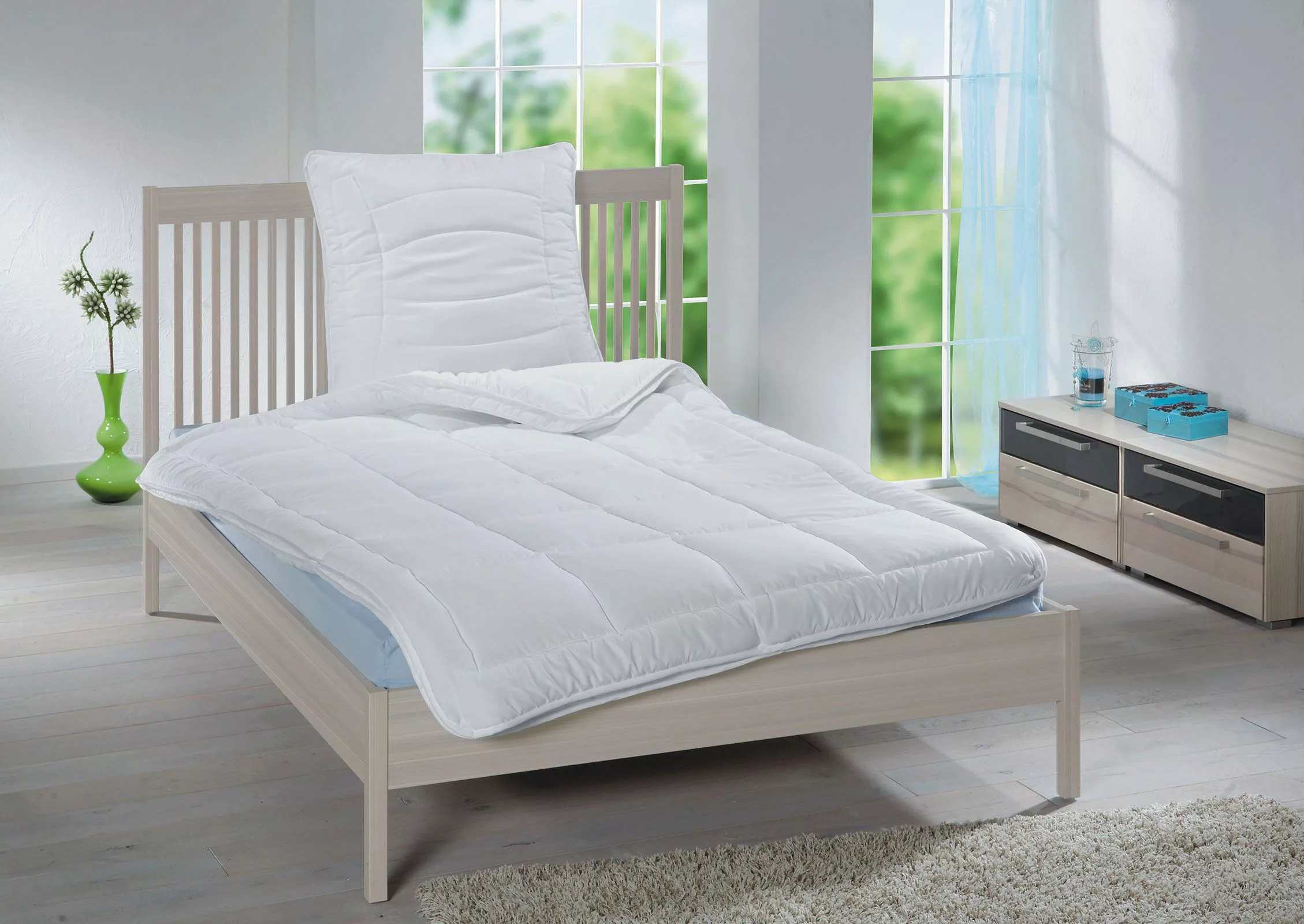 4-Jahreszeiten Steppbett Bettdecke 155x220 Opti-Dream 95° günstig online kaufen