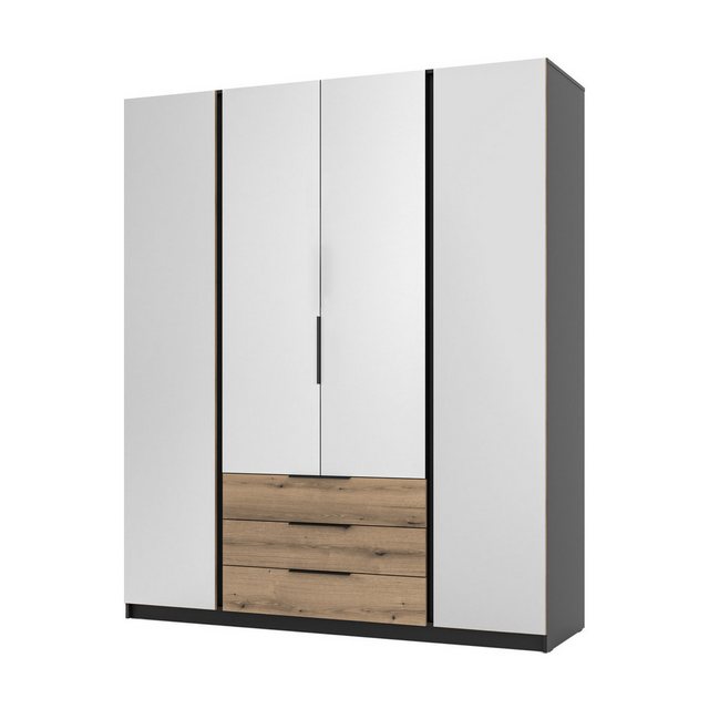 Furnix Kleiderschrank Timotes 200 cm Schrank mit drei Schubladen mit/ohne S günstig online kaufen