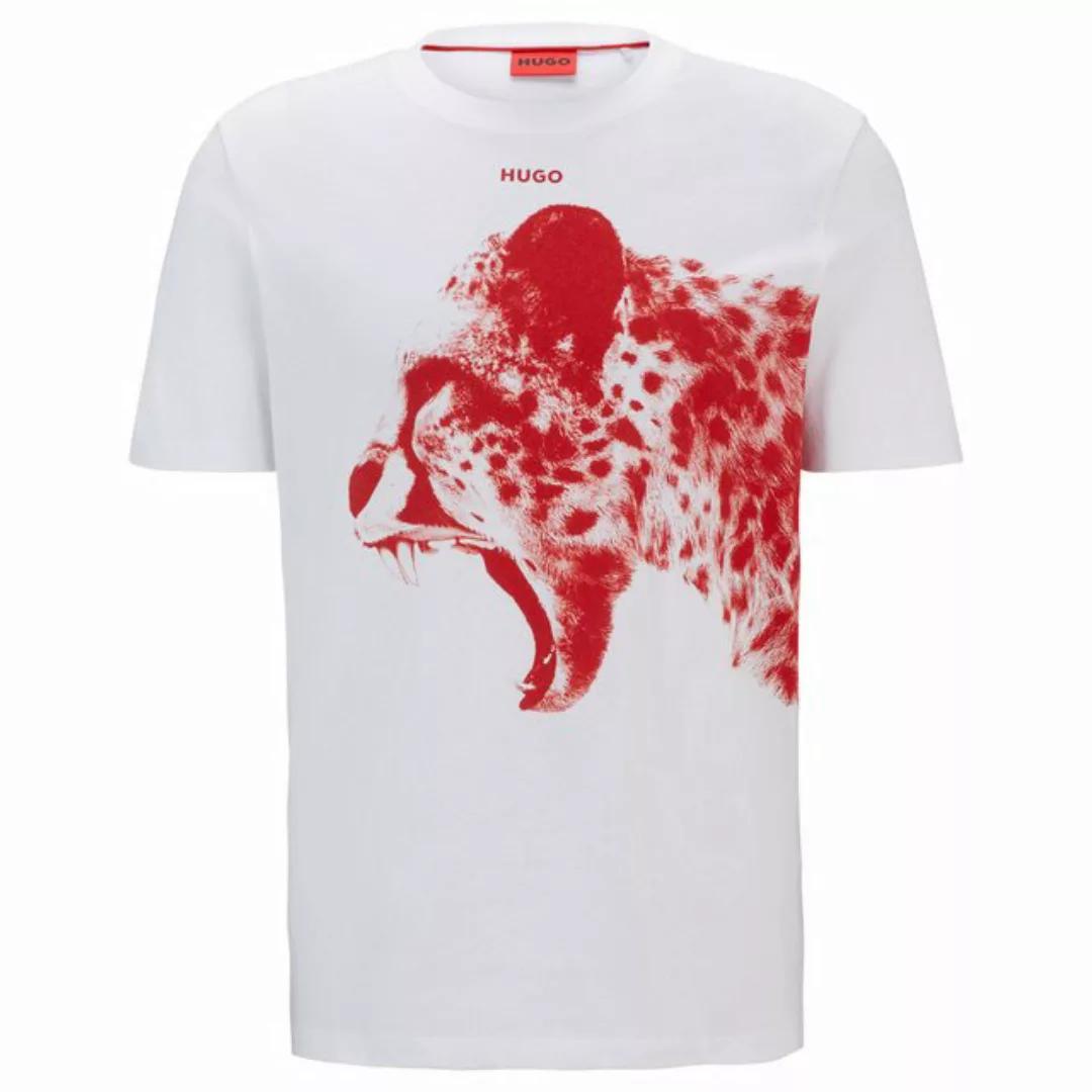 HUGO T-Shirt Herren T-Shirt - DIKOBRA, Rundhals, Motiv-Print günstig online kaufen