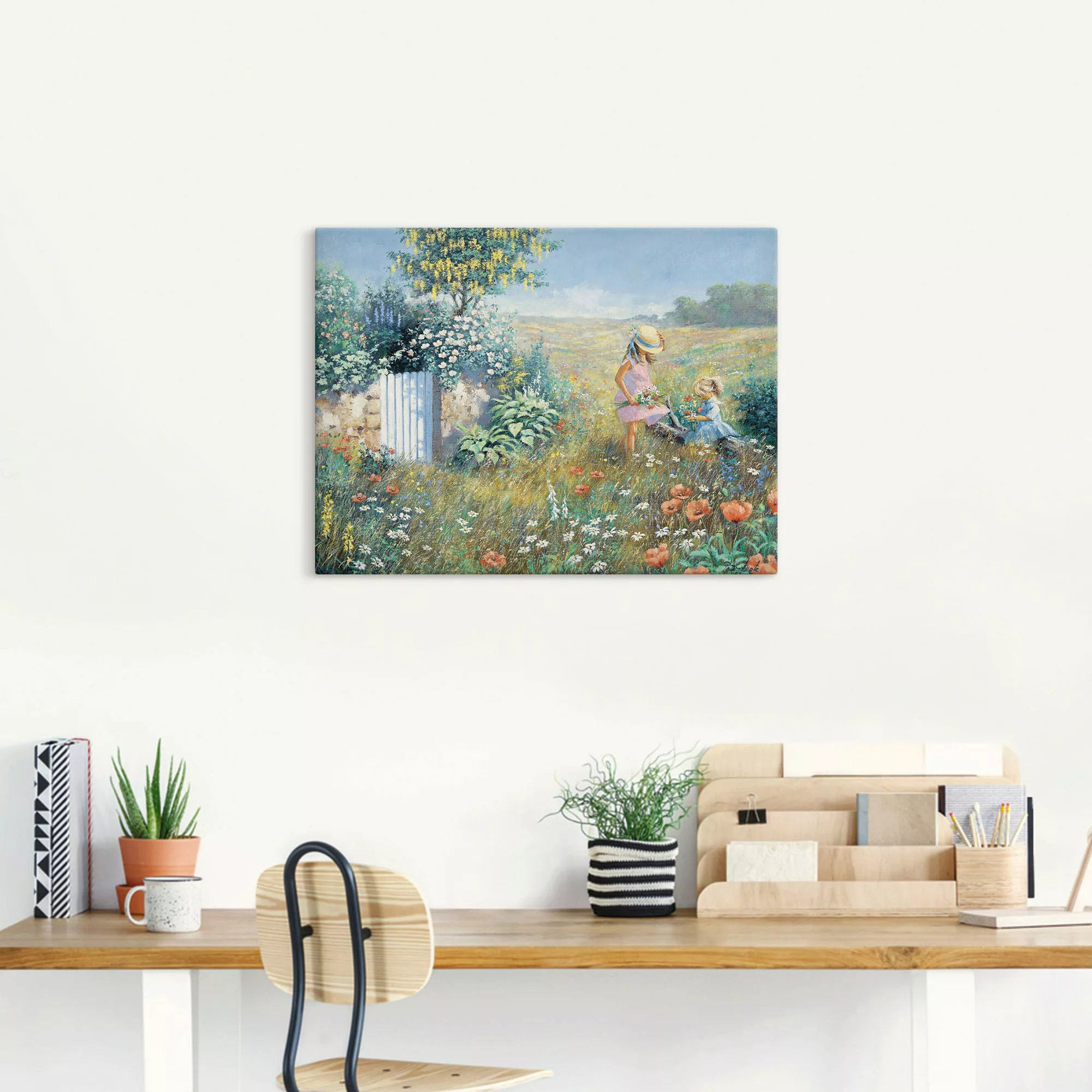 Artland Wandbild »Außerhalb des Gartens«, Garten, (1 St.), als Leinwandbild günstig online kaufen