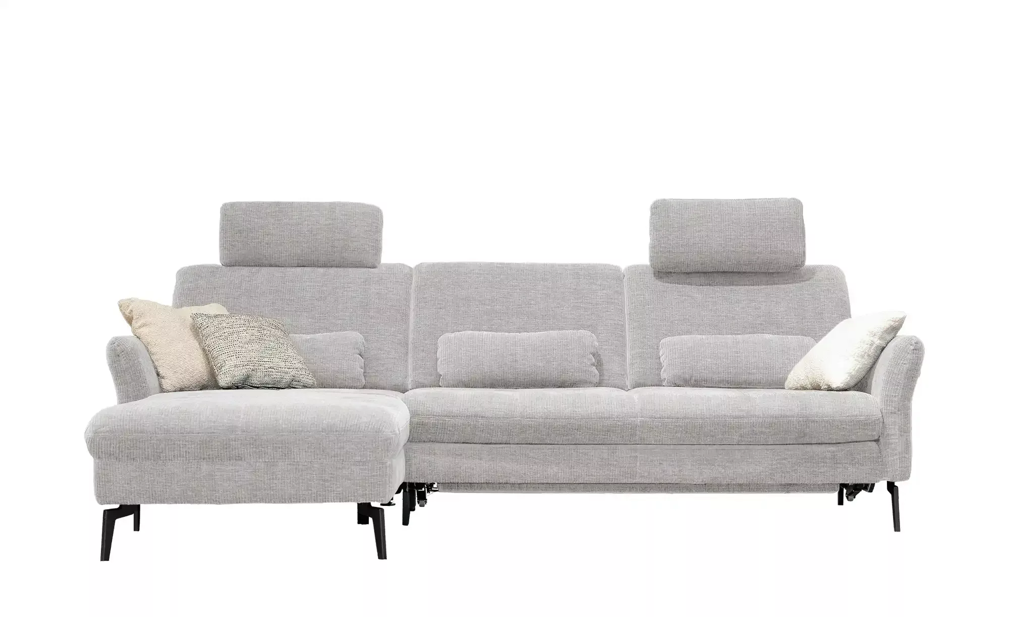 meinSofa Ecksofa Cord DANTE ¦ silber ¦ Maße (cm): B: 280 H: 91 T: 179 Polst günstig online kaufen