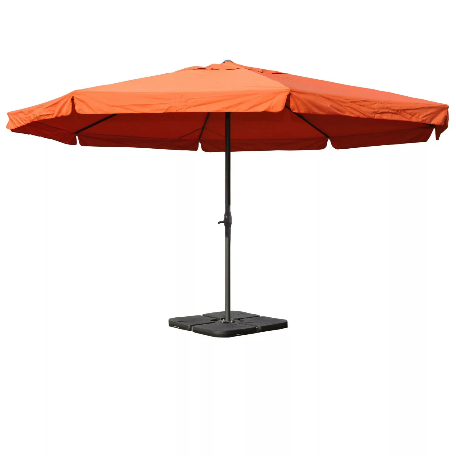 MCW Sonnenschirm Carpi Pro Ø5m Terracotta mit Ständer günstig online kaufen