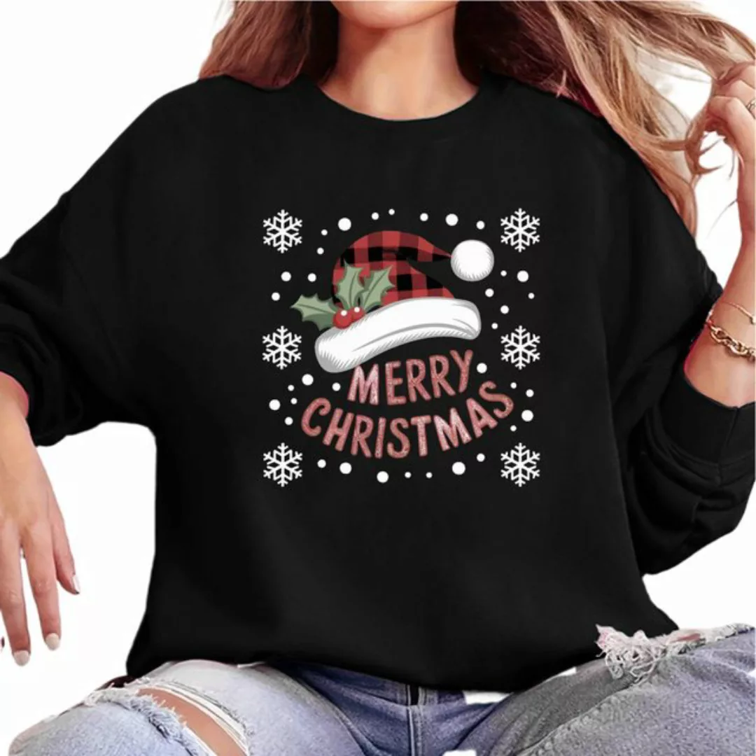 MC Star Weihnachtssweatshirt Weihnachts-Sweatshirts für Damen, Weihnachts-S günstig online kaufen