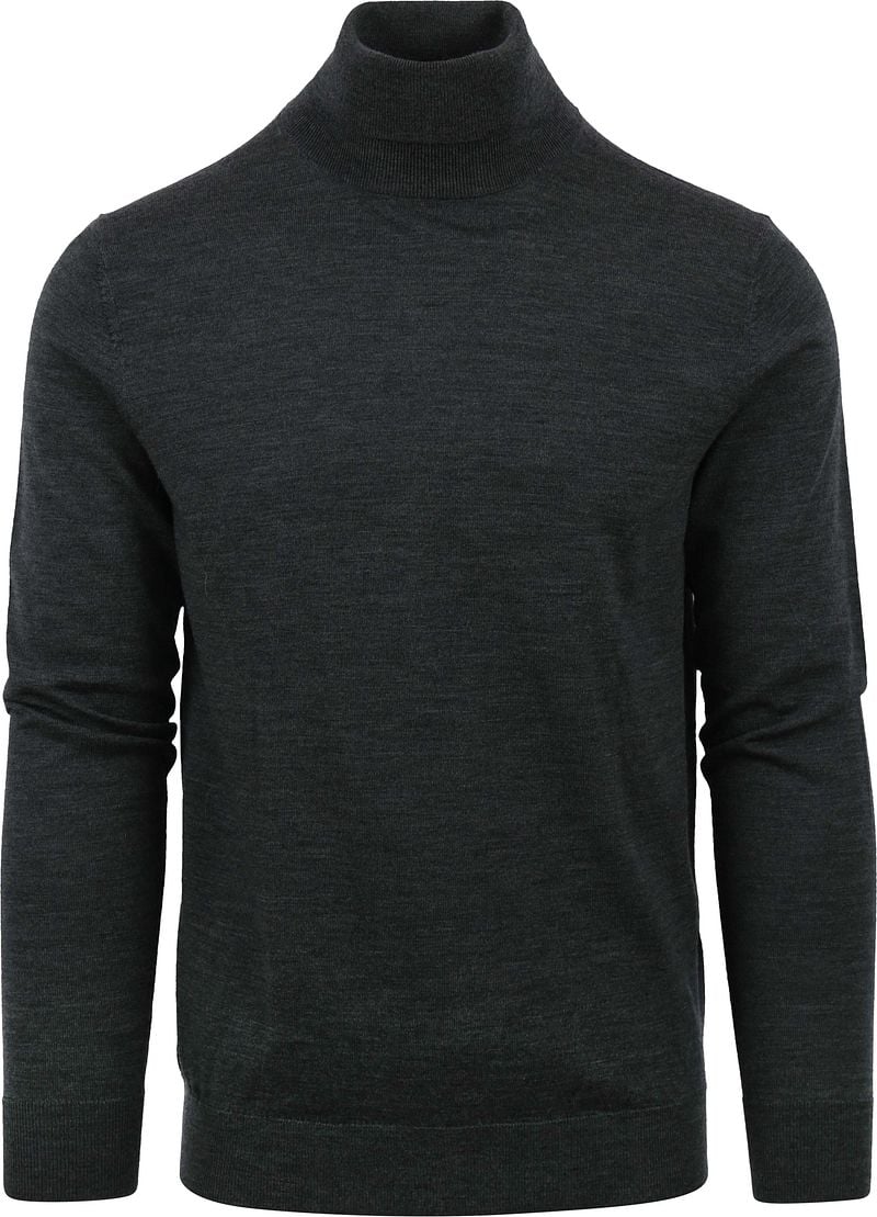 Profuomo Rollkragenpullover Merino Anthrazit - Größe L günstig online kaufen