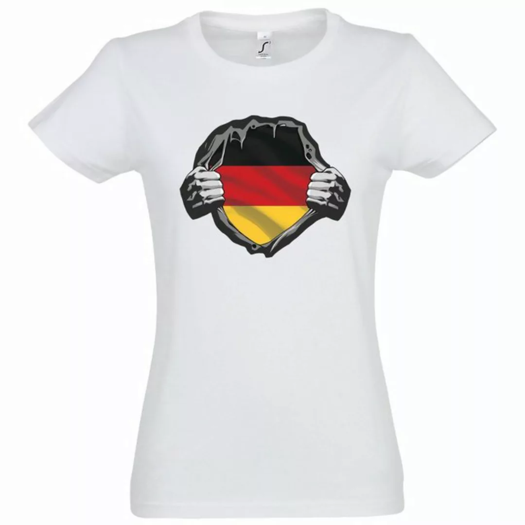 Youth Designz T-Shirt Deutschland Herz Damen Shirt mit modischem Print günstig online kaufen