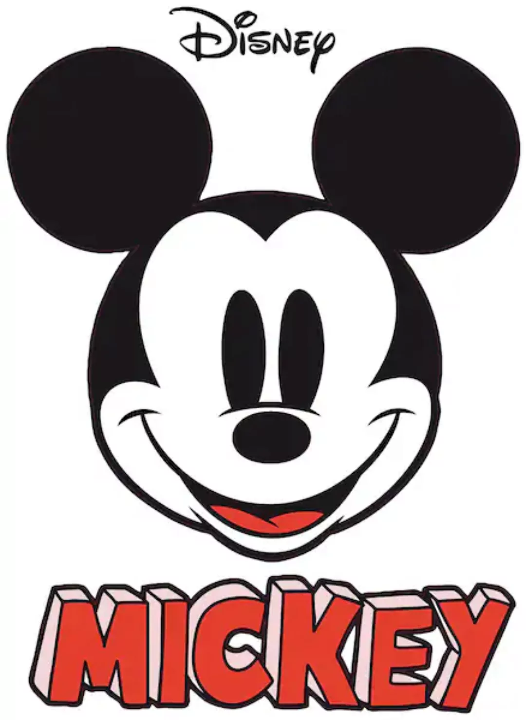 Disney Wandtattoo Mickey Mouse Schwarz-Weiß und Rot 127 x 200 cm 612435 günstig online kaufen