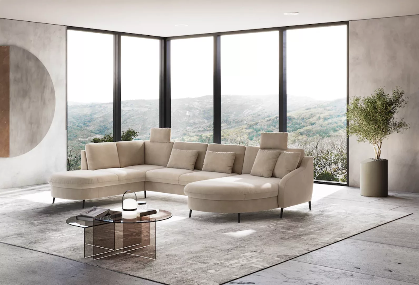 sit&more Wohnlandschaft "Soul U-Form", wahlweise mit Bett und Bettkasten günstig online kaufen