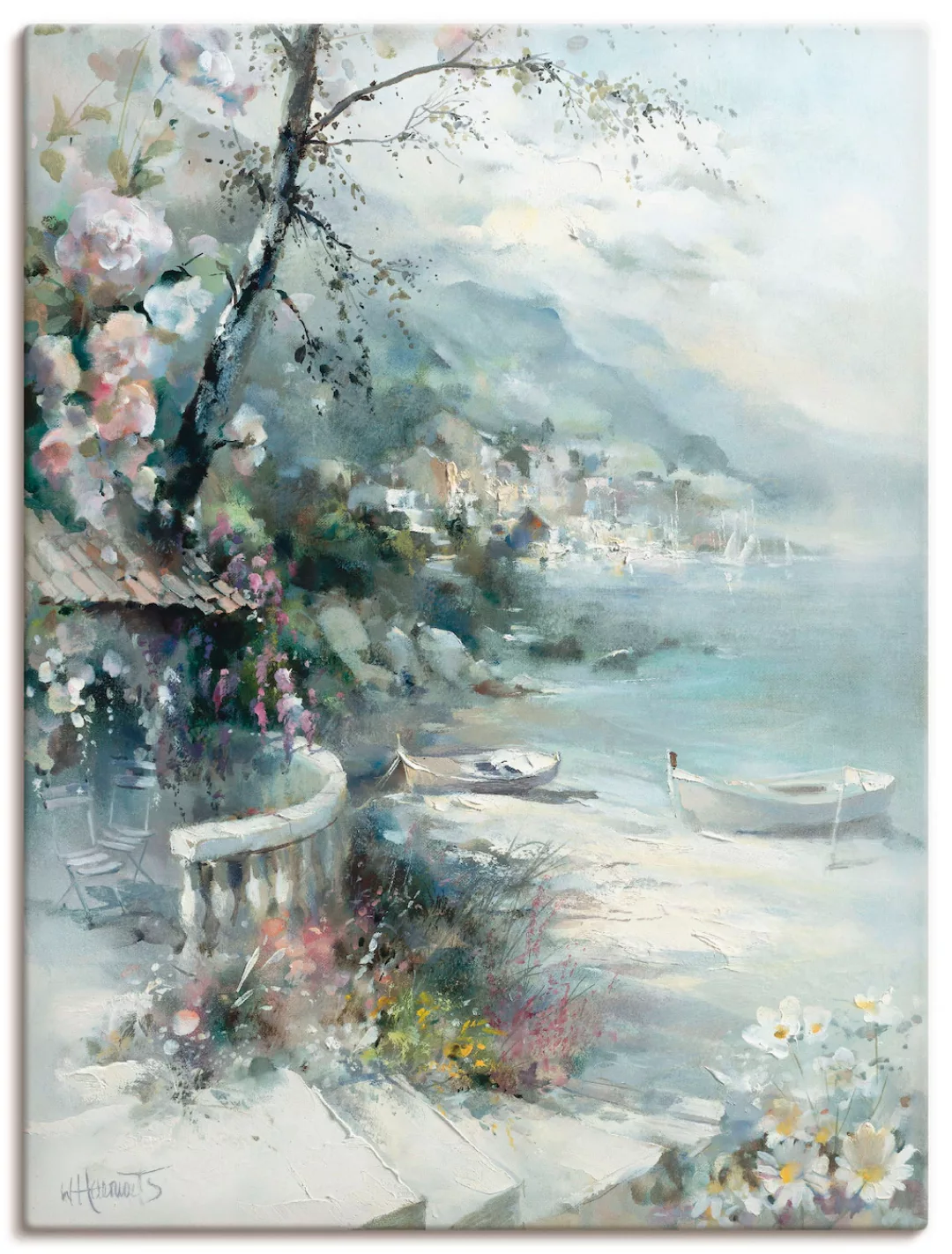 Artland Wandbild "Buchtseite I", Küste, (1 St.), als Leinwandbild, Poster, günstig online kaufen