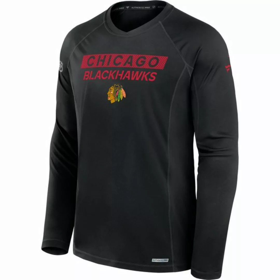 Fanatics Langarmshirt Chicago Blackhawks Authentic Pro RINK günstig online kaufen