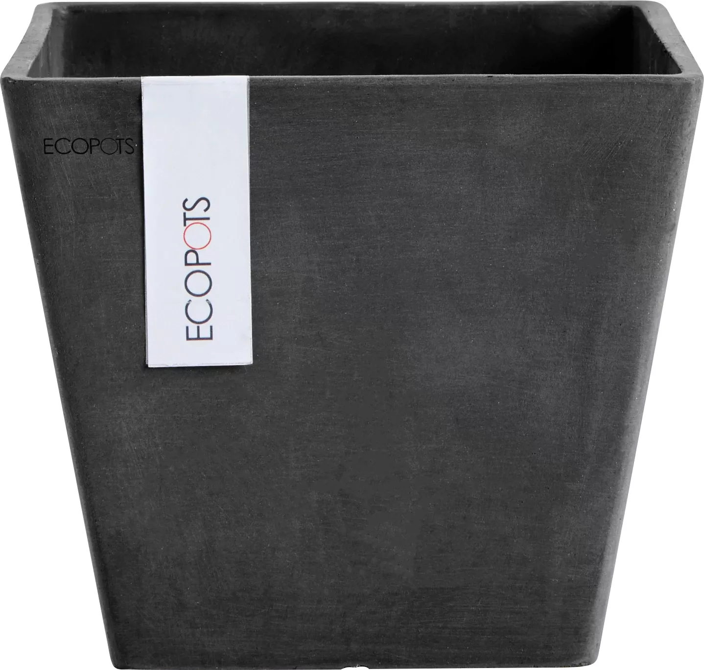 Ecopots Pflanztopf Rotterdam Dunkelgrau 20 cm günstig online kaufen