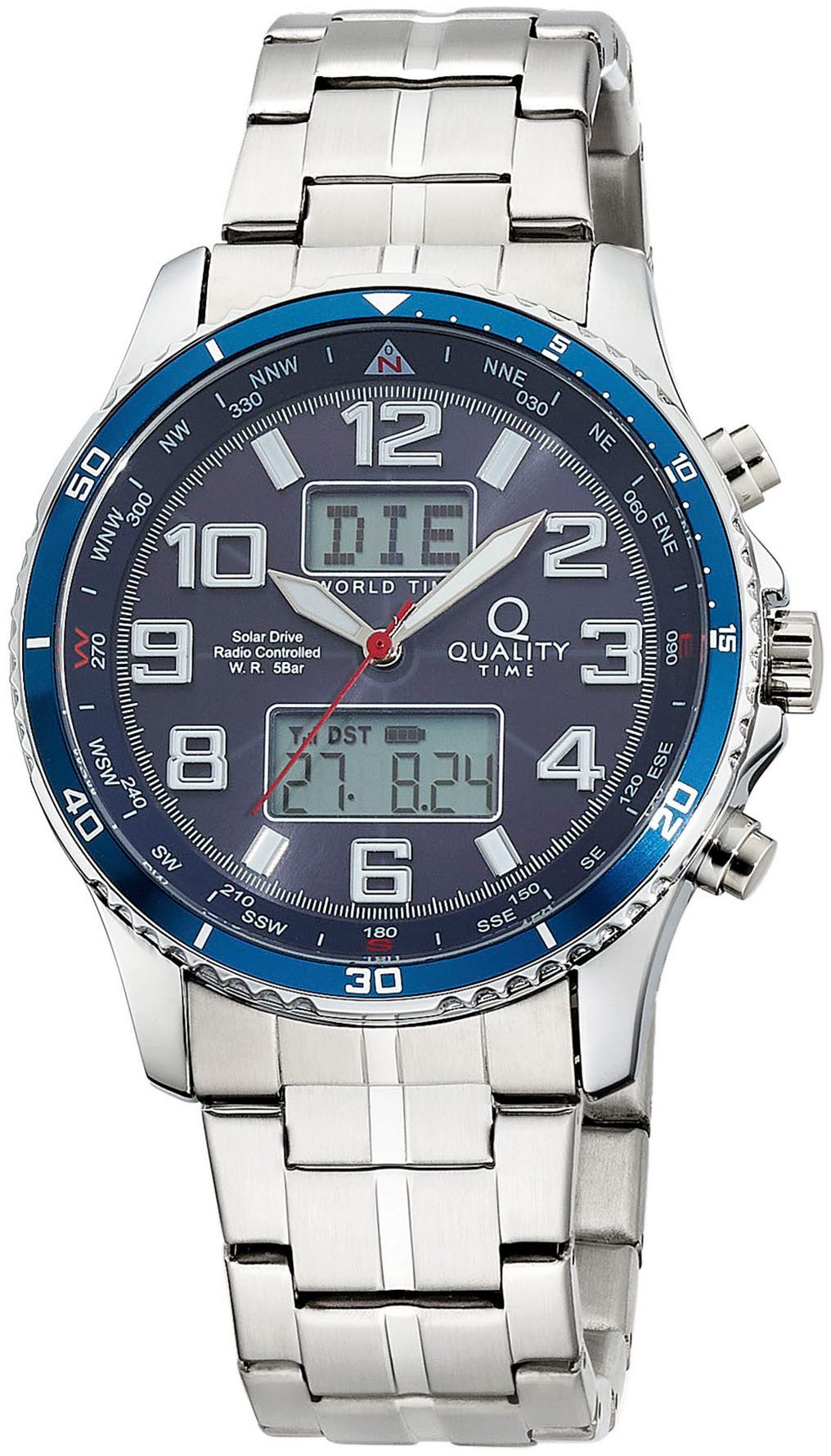 QUALITY TIME Funk-Multifunktionsuhr QGA-11626-32M, Armbanduhr, Solar, günstig online kaufen