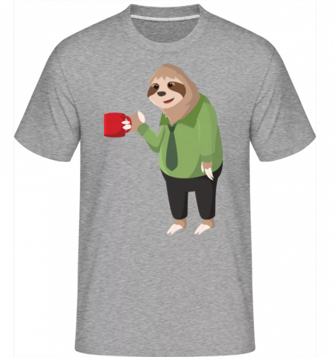 Faultier trinkt Kaffee · Shirtinator Männer T-Shirt günstig online kaufen