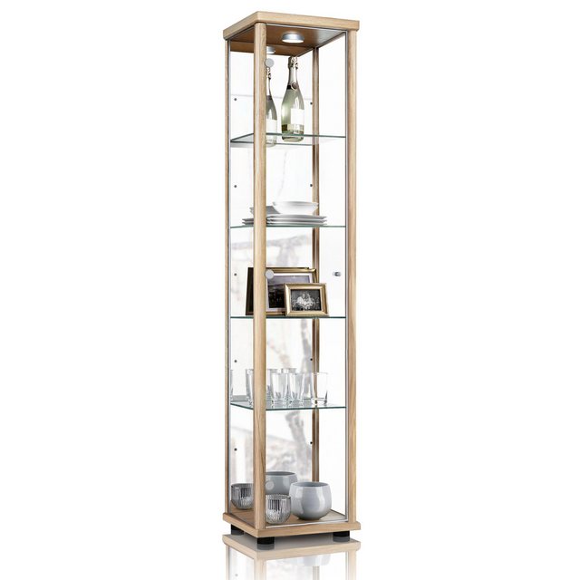 VR-Wohnideen Standvitrine C1016 (Glasvitrine (176x37x33 cm) mit 1 Glastür) günstig online kaufen